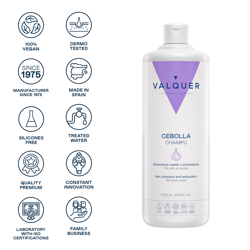Shampoo de Cebolla para todo tipo de cabello