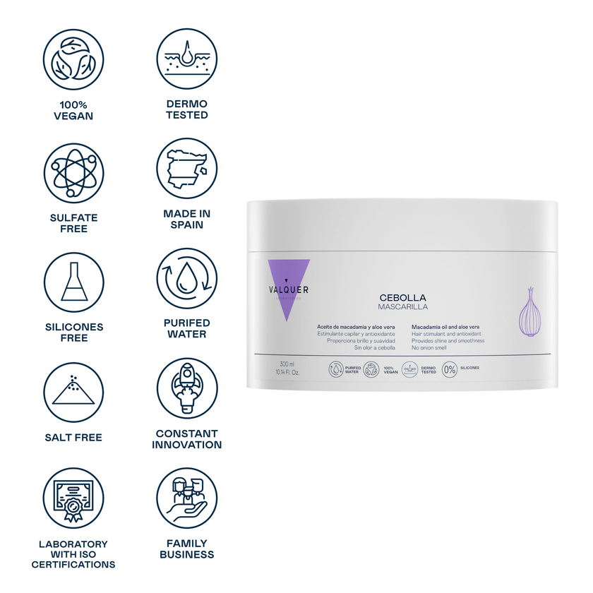 Mascarilla capilar de cebolla - 300 ml