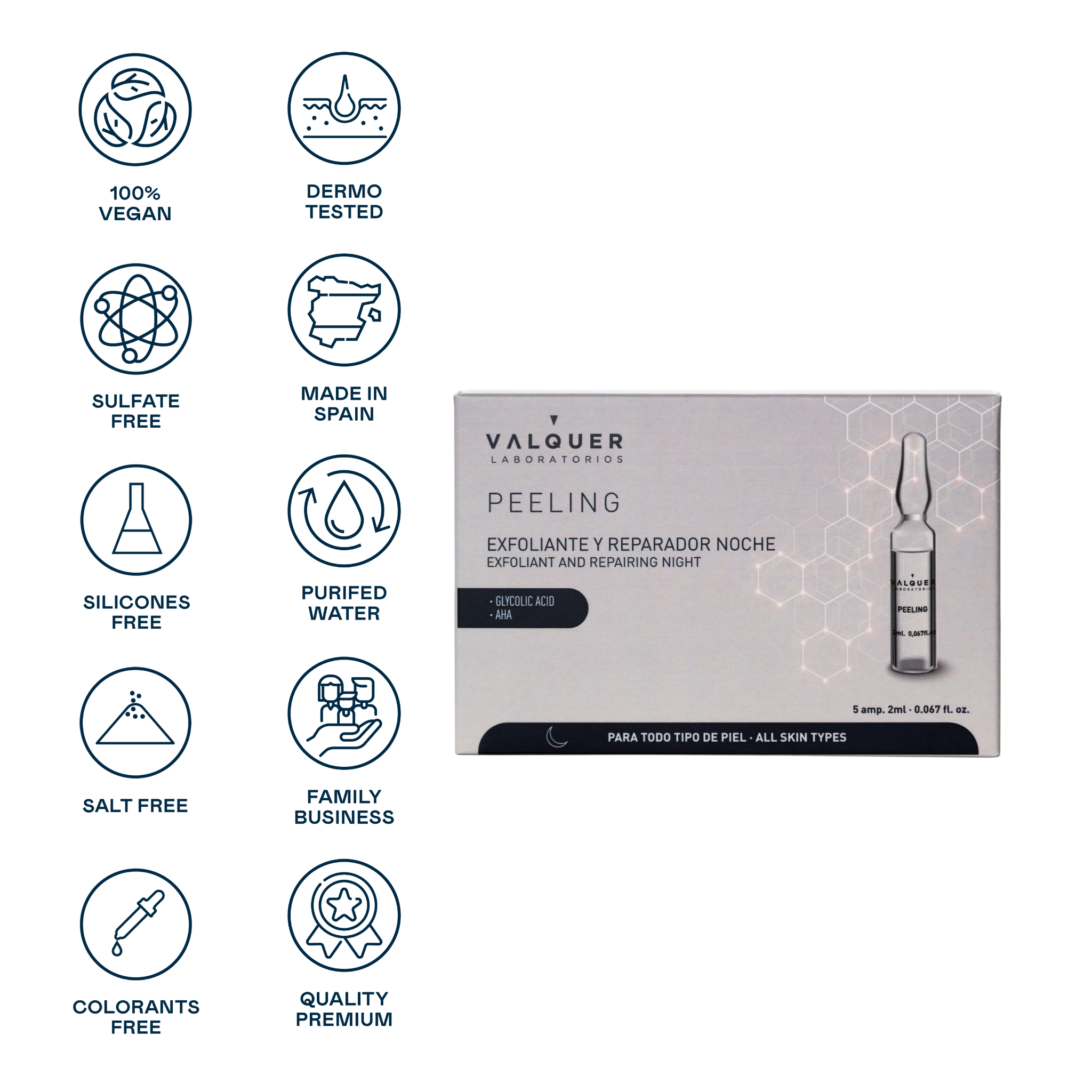 Ampollas peeling - 5 x 2 ml