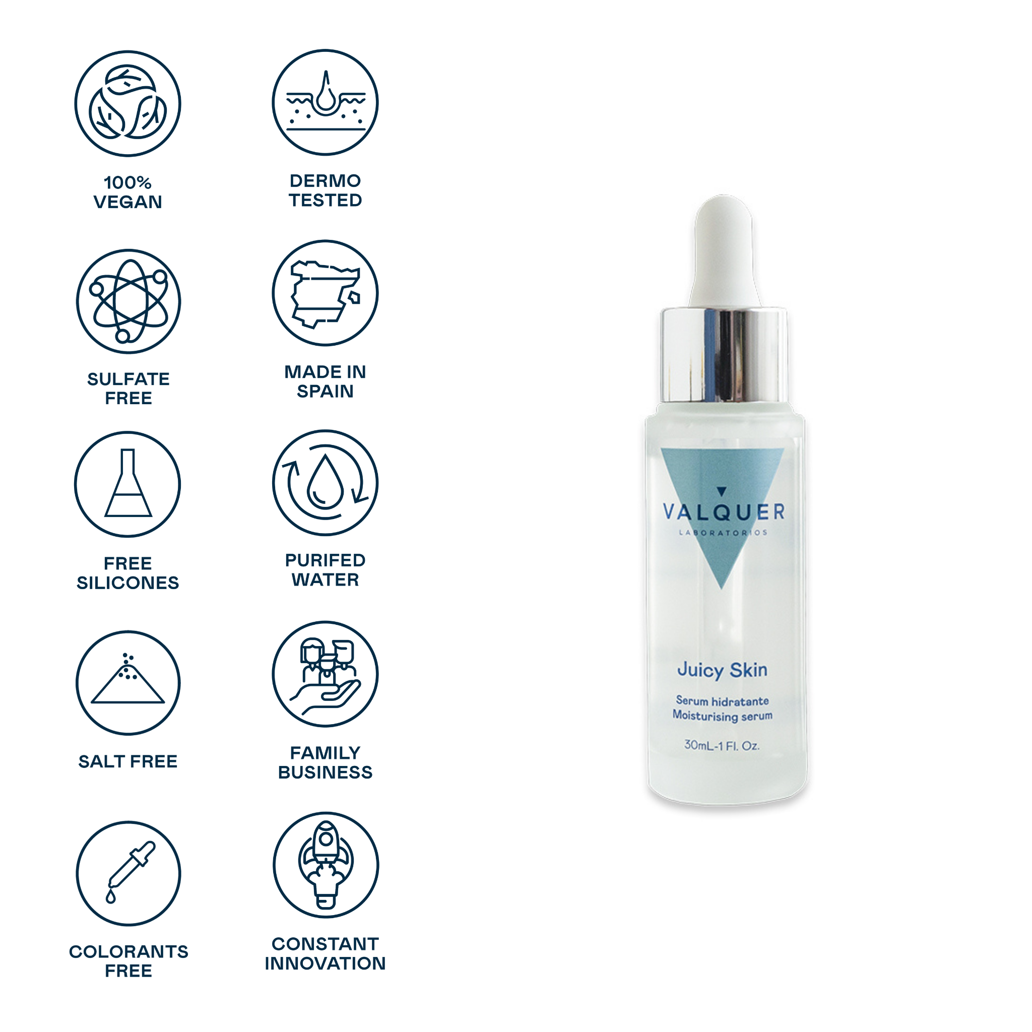 Serum facial hidratante - 30 ml