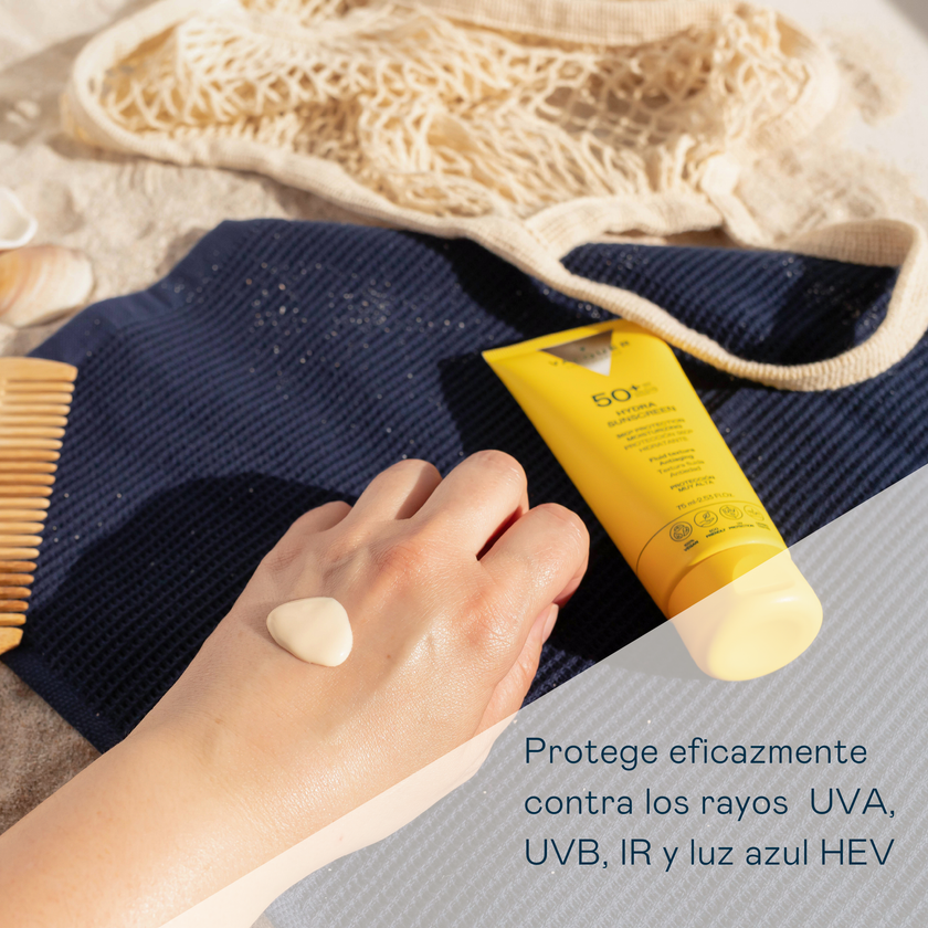 Crema Facial Hydra Sunscreen SPF 50+ Protección 360º Hidratante y Antiedad - 75 ml