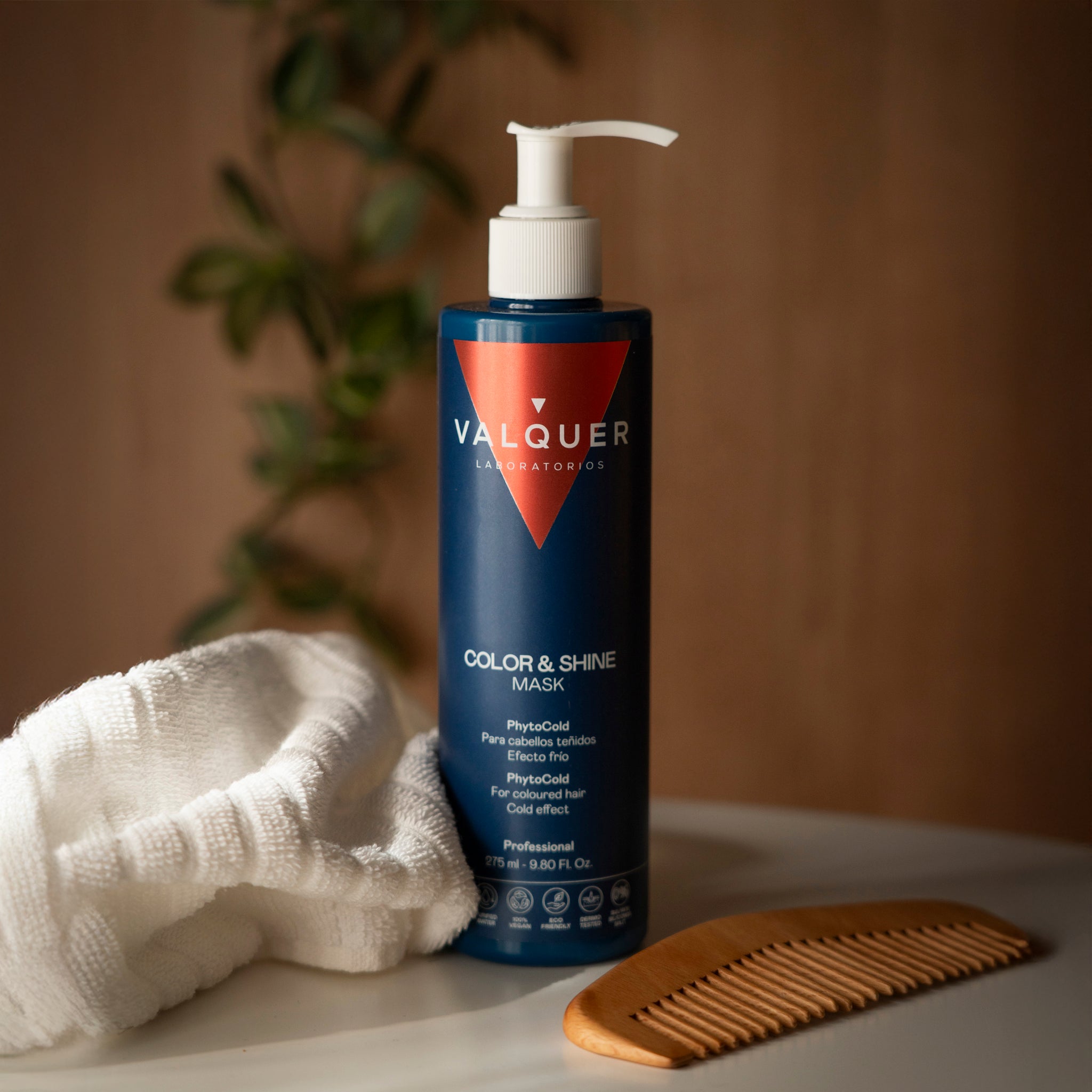 Mascarilla capilar glacial potenciador color y brillo para cabellos teñidos