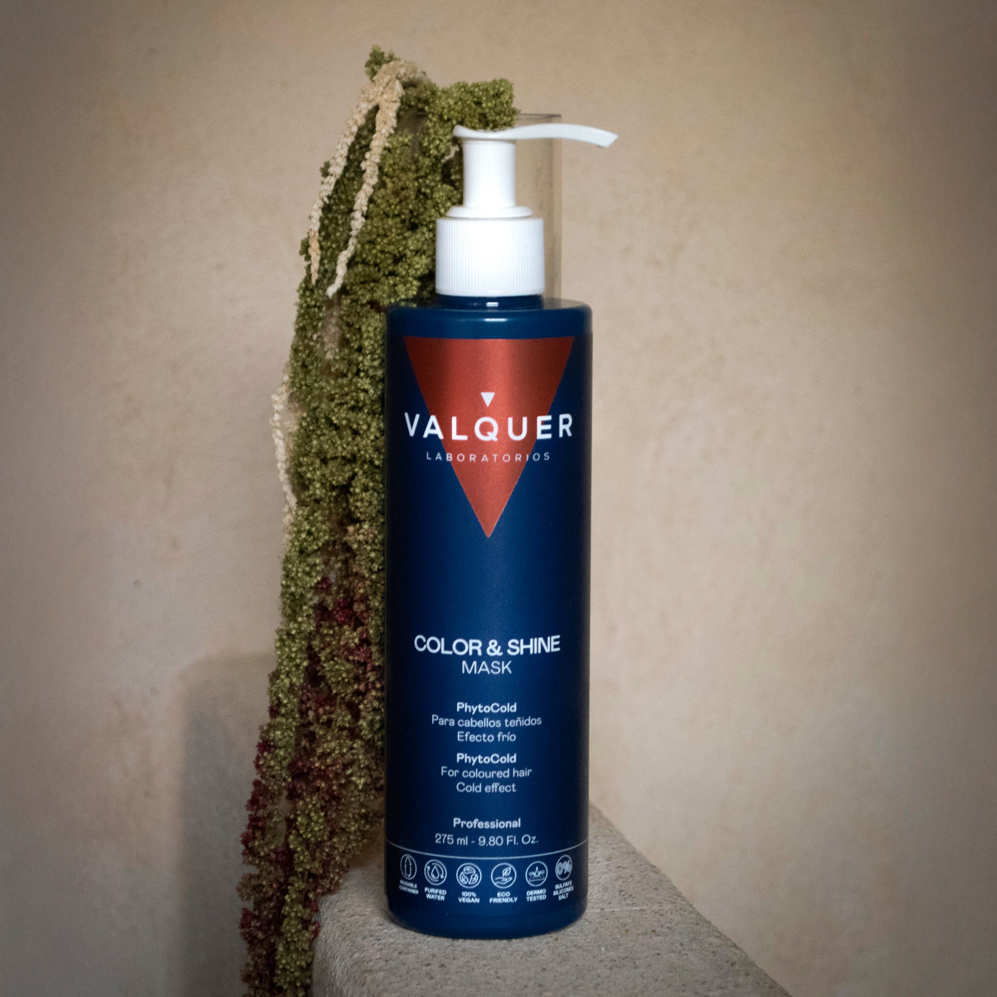 Mascarilla capilar glacial potenciador color y brillo para cabellos teñidos