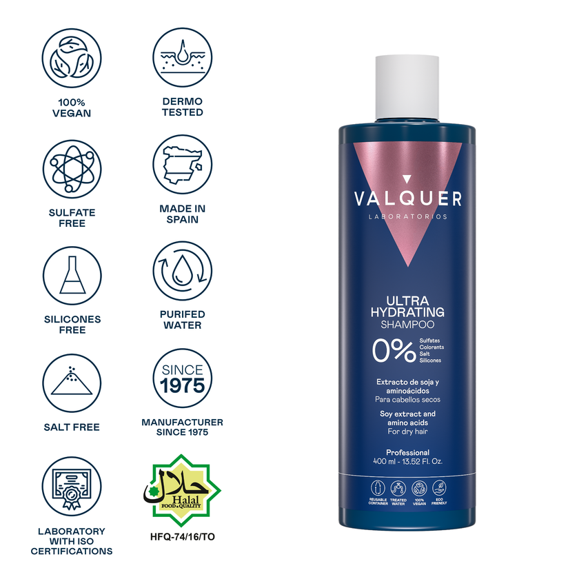 Shampoo Hidratante para Cabello Seco - 0% Sin Sulfatos