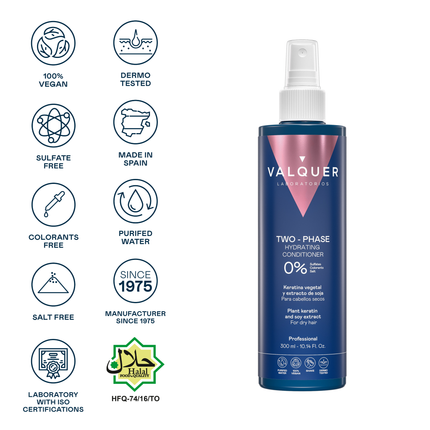 Acondicionador bifásico ultrahidratante para cabellos secos - 300 ml