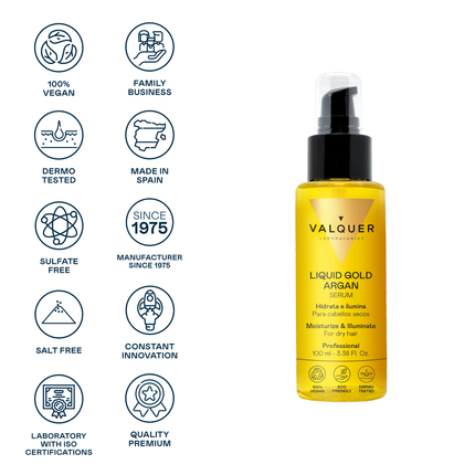 Serum con Aceite de Argán y Oro Líquido - 100ml