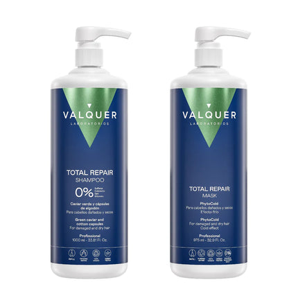 Pack Total Repair para Cabellos Dañados - Shampoo y Mascarilla - 1975 ml