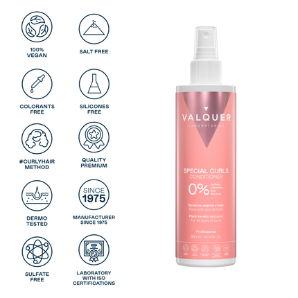 Acondicionador rizos apto para Método Curly (Sin Aclarado). Leave in - 300ml