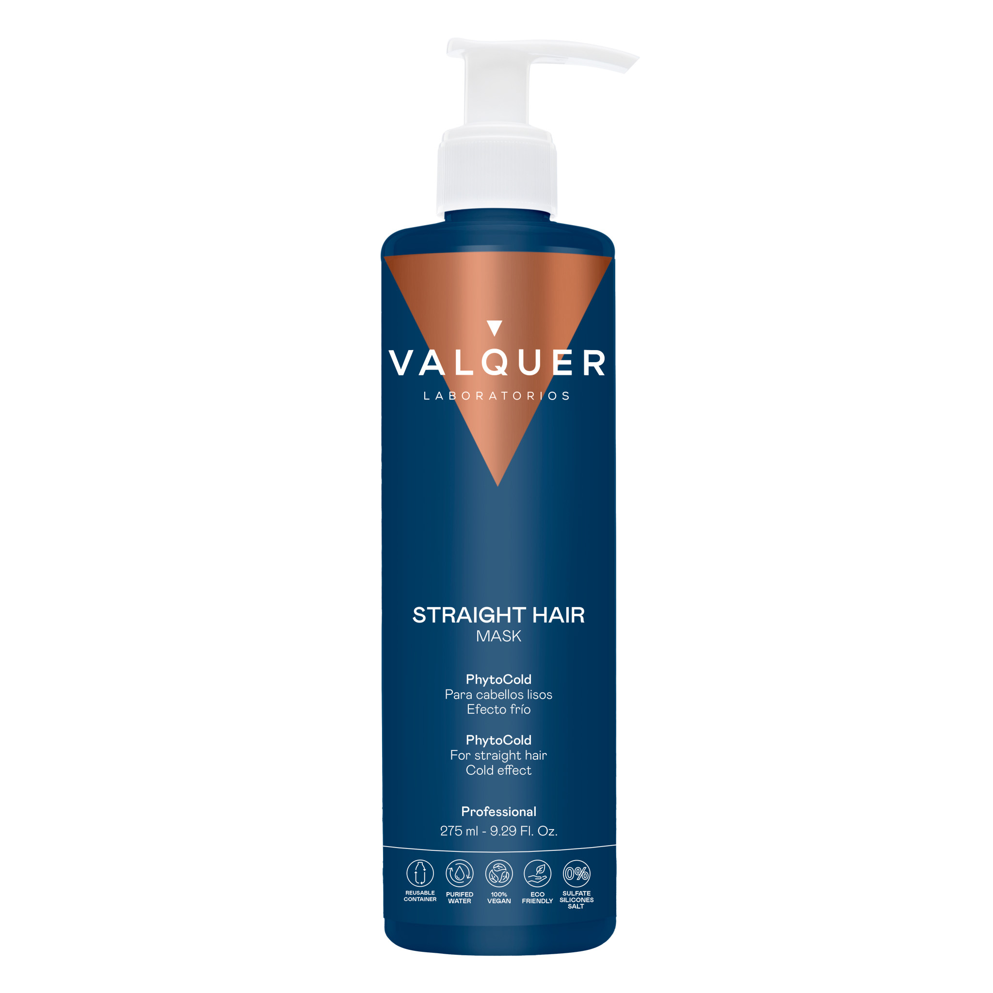 Mascarilla capilar glacial para cabellos lisos