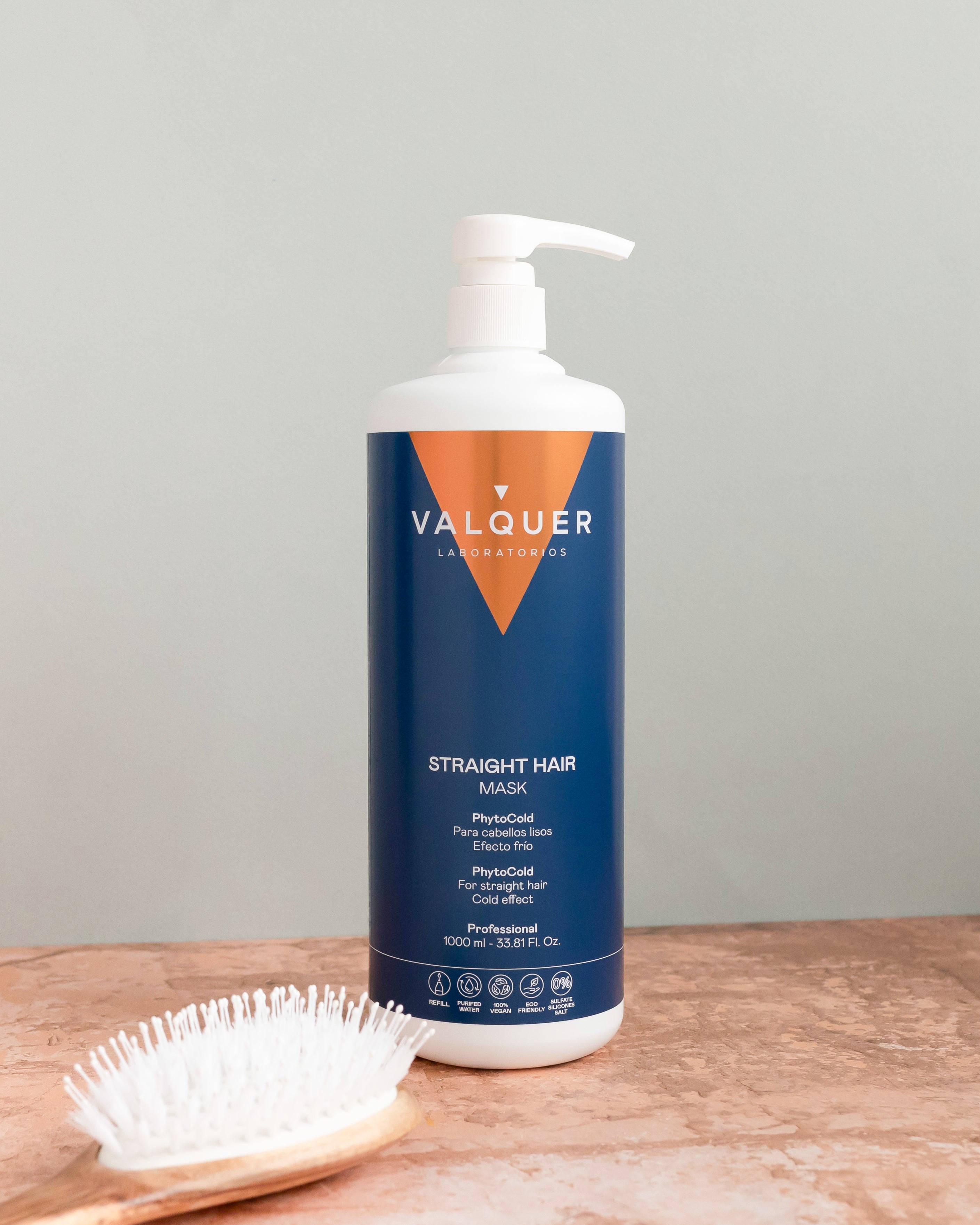 Mascarilla capilar glacial para cabellos lisos