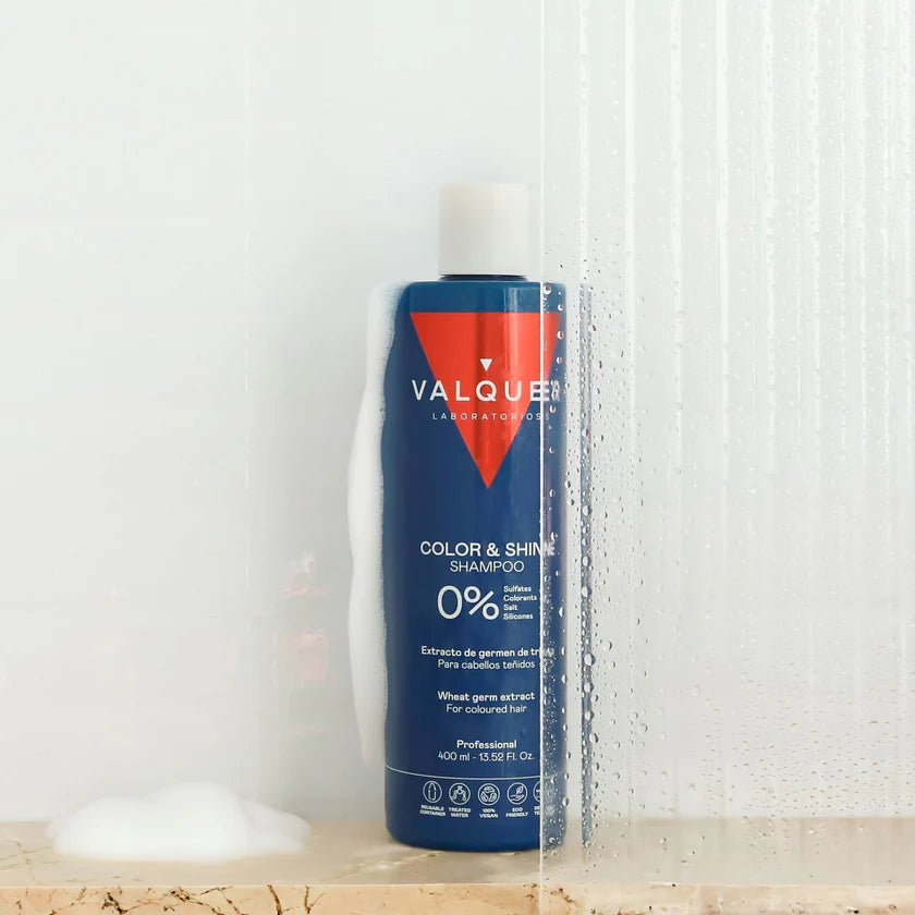 Shampoo para cabellos teñidos -  0% sin sulfatos potenciador del color y brillo
