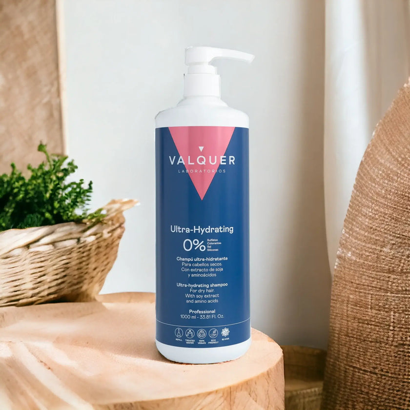 Pack Ultrahidratante Shampoo y Mascarilla efecto frío para Cabellos Secos - 1975 ml