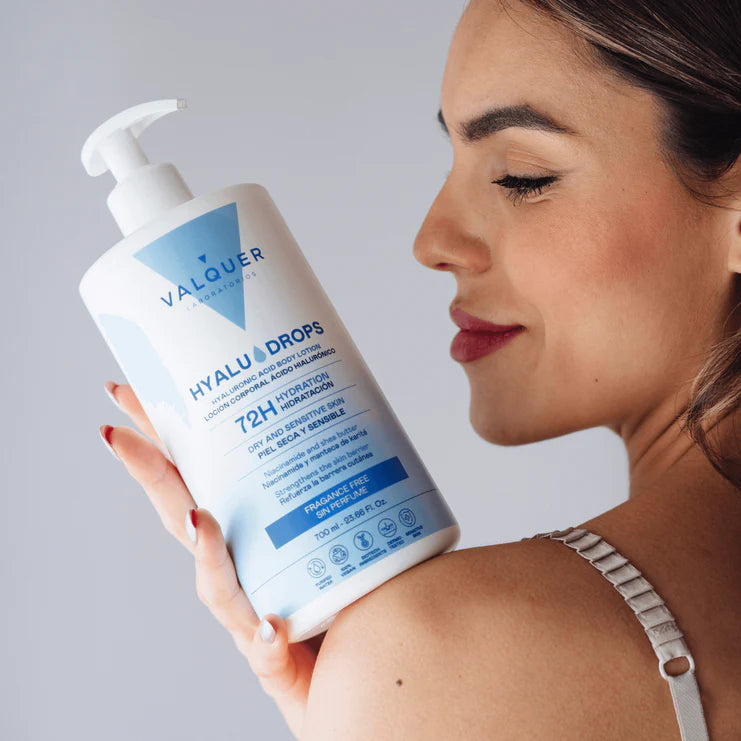 Hyaludrops Loción Corporal Sin Perfume – Hidratación 72H - 700 ml