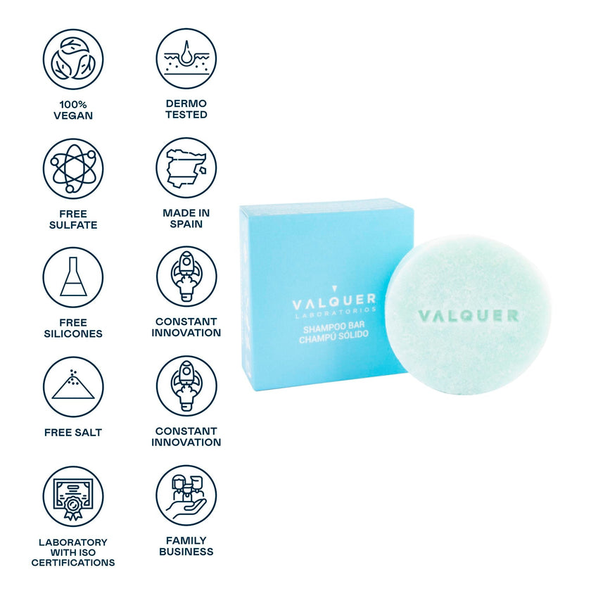 Shampoo sólido sin sulfatos Sky Cabello normal - 50 g