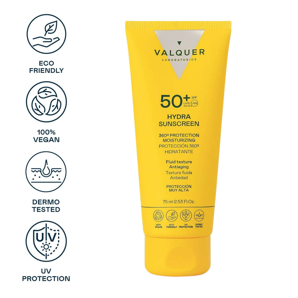 Crema Facial Hydra Sunscreen SPF 50+ Protección 360º Hidratante y Antiedad - 75 ml