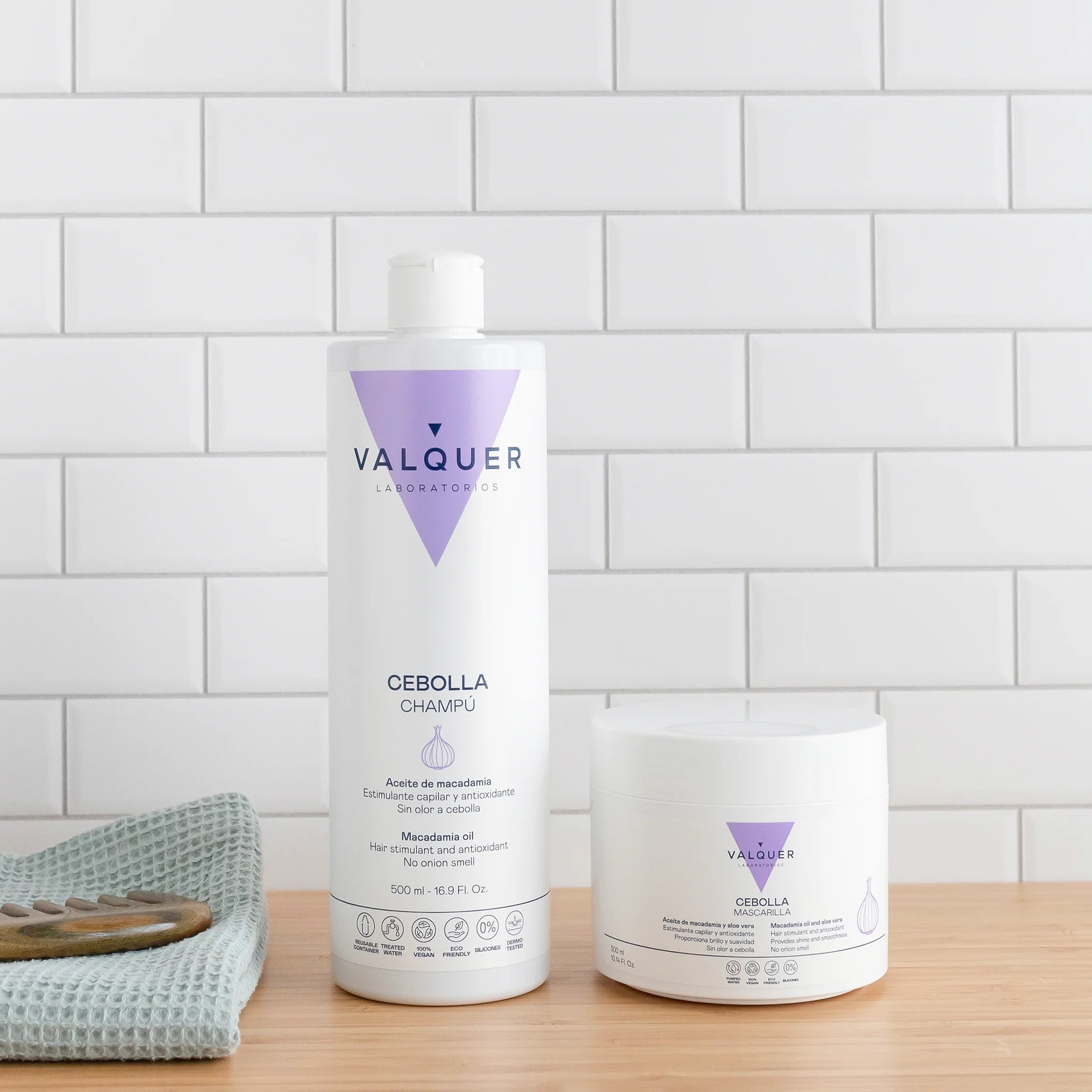 Pack Shampoo y Mascarilla de Cebolla para el Cabello - 800 ml