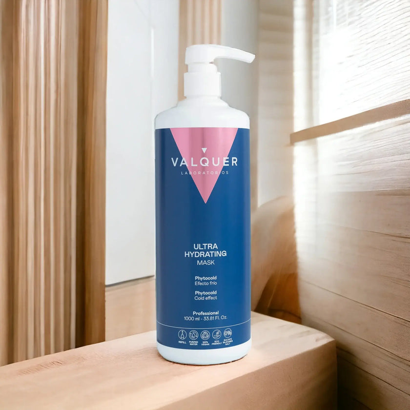 Pack Ultrahidratante Shampoo y Mascarilla efecto frío para Cabellos Secos - 1975 ml