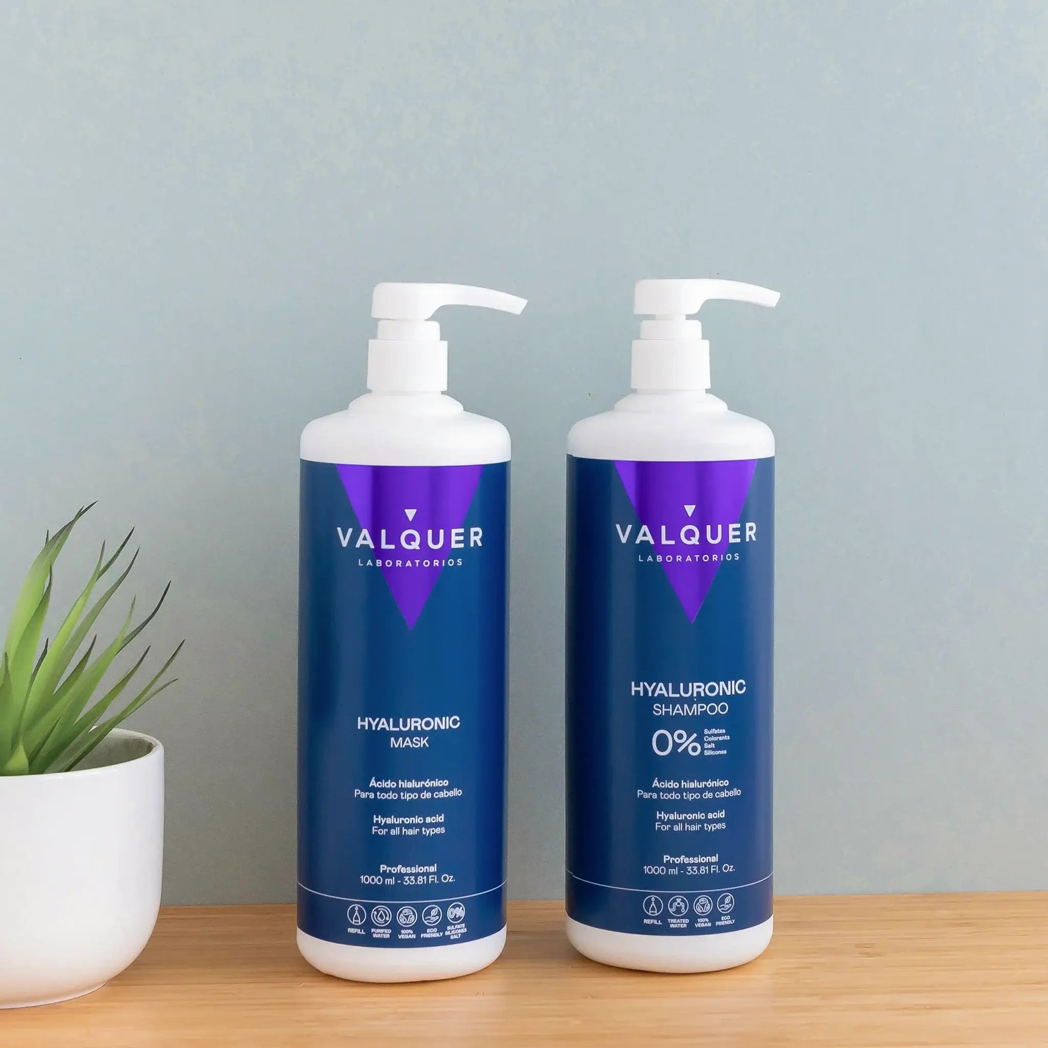 Pack Ácido Hialurónico - Shampoo y Mascarilla Capilar - 1975 ml